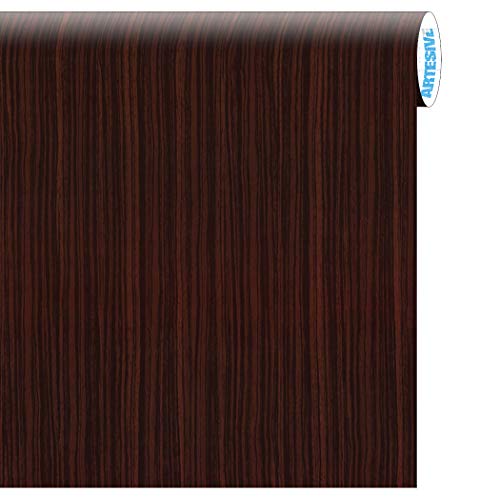 ARTESIVE WD-017 Caoba Oscuro Mate 90 cm x 2,5 MT. - Película Adhesiva