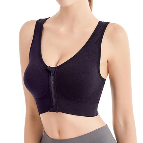 Damen Sport BH Stark Halt Active Bra Höhe Beanspruchung Trainieren Bustier Fuer Yoga Fitness - Mit Reißverschluss Damen Sport BH Stark Halt Active Bra Höhe Beanspruchung Trainieren Bustier Fuer Yoga Fitness - Mit Reißverschluss