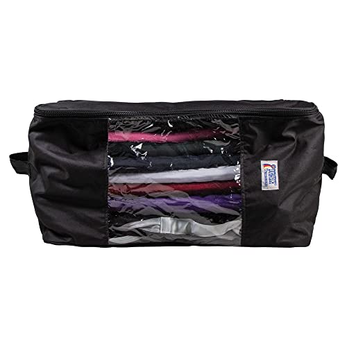 Dura-Tech EZ-Store Saddle Pad Storage Bag | Color Navy | Clear Front Panel | Spacious Storage | Durable Material | Convenient Carry Handles - Thumbnail 2