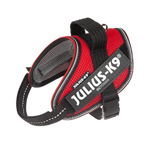 JULIUSK-9, IDC Powair Hundegeschirr, Größe: XS/Mini-Mini, Rot