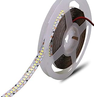 Boarda 16.4ft 240LEDs/m 12V Flexible SMD 2835 Warm/Nature/Cool White LED Strip,1200 Units SMD 2835 LEDs,for Holiday Party Stairway Home Decoration Cupboard (Cool White 6000K)