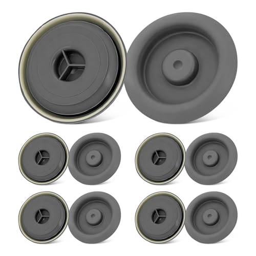 Bouchons caoutchouc gris pour trous de châssis et coffre – Lot de 10 stoppeurs étanches pour carrosserie auto – Accessoire idéal pour entretien régulier – Pour véhicules compatibles Audi, VW, Pratique