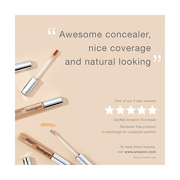 Neutrogena-Healthy-Skin-Radiant-Brightening-Cream-Concealer-with-Peptides-Vitamin-E-Antioxidant-Lightweight-Perfecting-Concealer-Non-Comedogenic-Bisque-LightMedium-02-neutral-undertones-024-oz Neutrogena Healthy Skin Radiant Brightening Cream Concealer with Peptides & Vitamin E Antioxidant,Lightweight Perfecting Concealer,Non-Comedogenic,Bisque Light/Medium 02 neutral undertones,0.24 oz