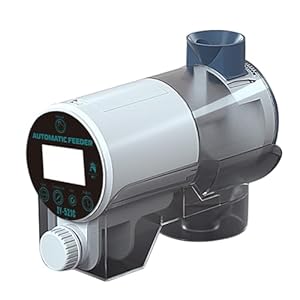 Fish Feeder Automatic Fish Feeder Electric Fish Food Dispenser with Timer Support AutoManual Mode for Aquariums or Fish Tanks