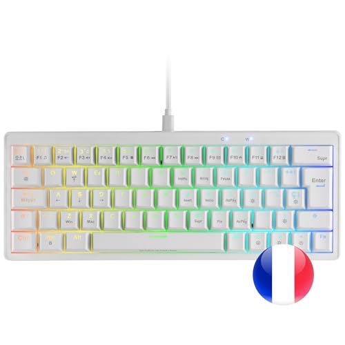 Teclado mecánico compacto 60% Mars Gaming MKMINIPRO RGB antighosting 6
