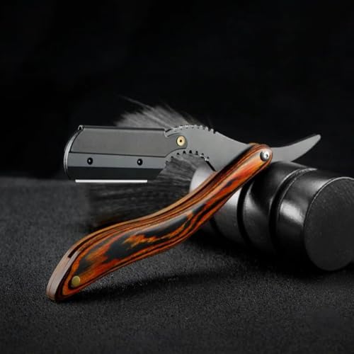 Navalhete Profissional Para Barbeiro Acabamento Barba Cabelo Bigode Navalha de Pressão em Aço Inox L