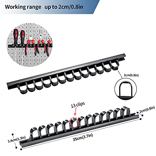 Miniatura 8 de 3-H Destornillador Organizador Montaje Soporte Tornillos Panel Herramientas Perforado Banco Trabajo Tablero Armarios Taller Mecanico Portaherramientas Colgar Alicates Llave Inglesa Multicolor