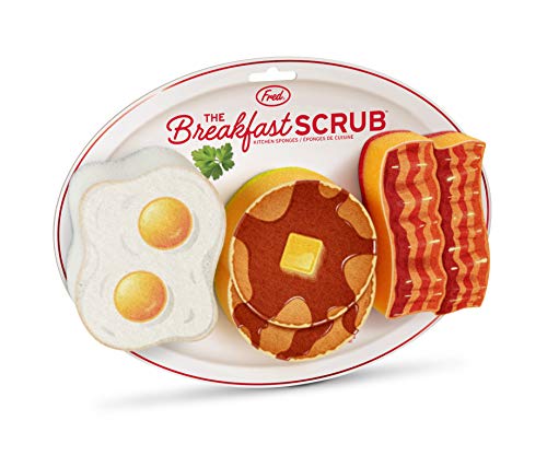 Image of Genuine Fred Breakfast Scrub Sponges, Set of 3, Assorted Styles