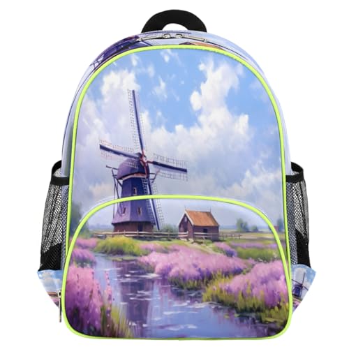 Sac à dos aquarelle enfants imperméable pour protéger les cahiers