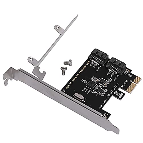 Zey Pcie To Sata Expansion Card Asm1061 Pcie To 2-Port Sata3.0 6Gbps Bootable Ssd Solid State Drive Adapter Card #TOP3