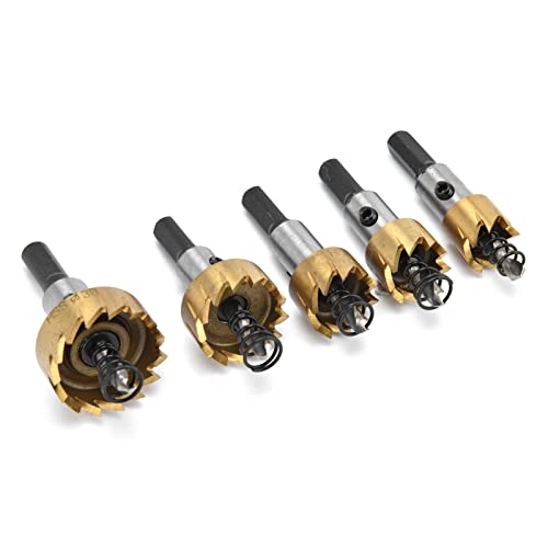 Set de 5 Brocas Abridoras de Orificio HSS para Plástico miniatura 5
