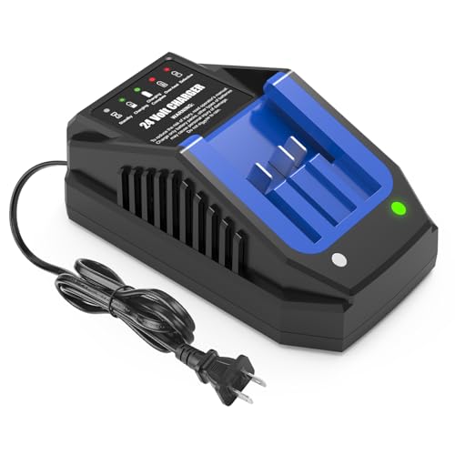 Ahomtikk Replacement for Kobalt 24V Battery Charger KRC 2445-03 Compatible with Kobalt 24-Volt Cordless Tools and Batteries KB 424-03 KB 244-03 KB 624-03 KB 124-03 KB 524-03 (Blue & Black)