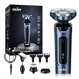 Sejoy Electric Razor for Men face, Shavers for Men pubic Hair and Beard, 5 in 1 Dry Wet Waterproof R