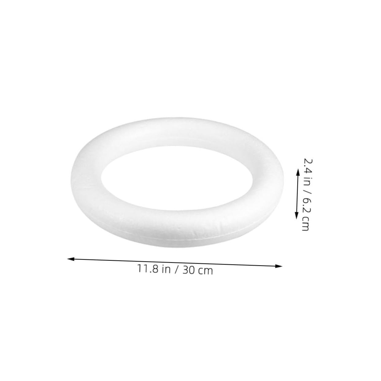 3pièces Lot de Formes De Couronnes Mousse Rondes pour Décoration De Fêtes Bricolage Et Célébrations De Mariage