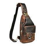 Dimensions appropriées : cette poche de poitrine mesure 34 x 11 x 18 cm (13 x 4 x 7 pouces), poids supérieur à 0,35 kg, le téléphone portable de 8 pouces peut s'adapter à la tablette - Parapluie -500 ml d'eau sur casque Bluetooth -portefeuille et ainsi de suite. La poche poitrine est adaptée pour l'escalade, les voyages, la randonnée, la moto.