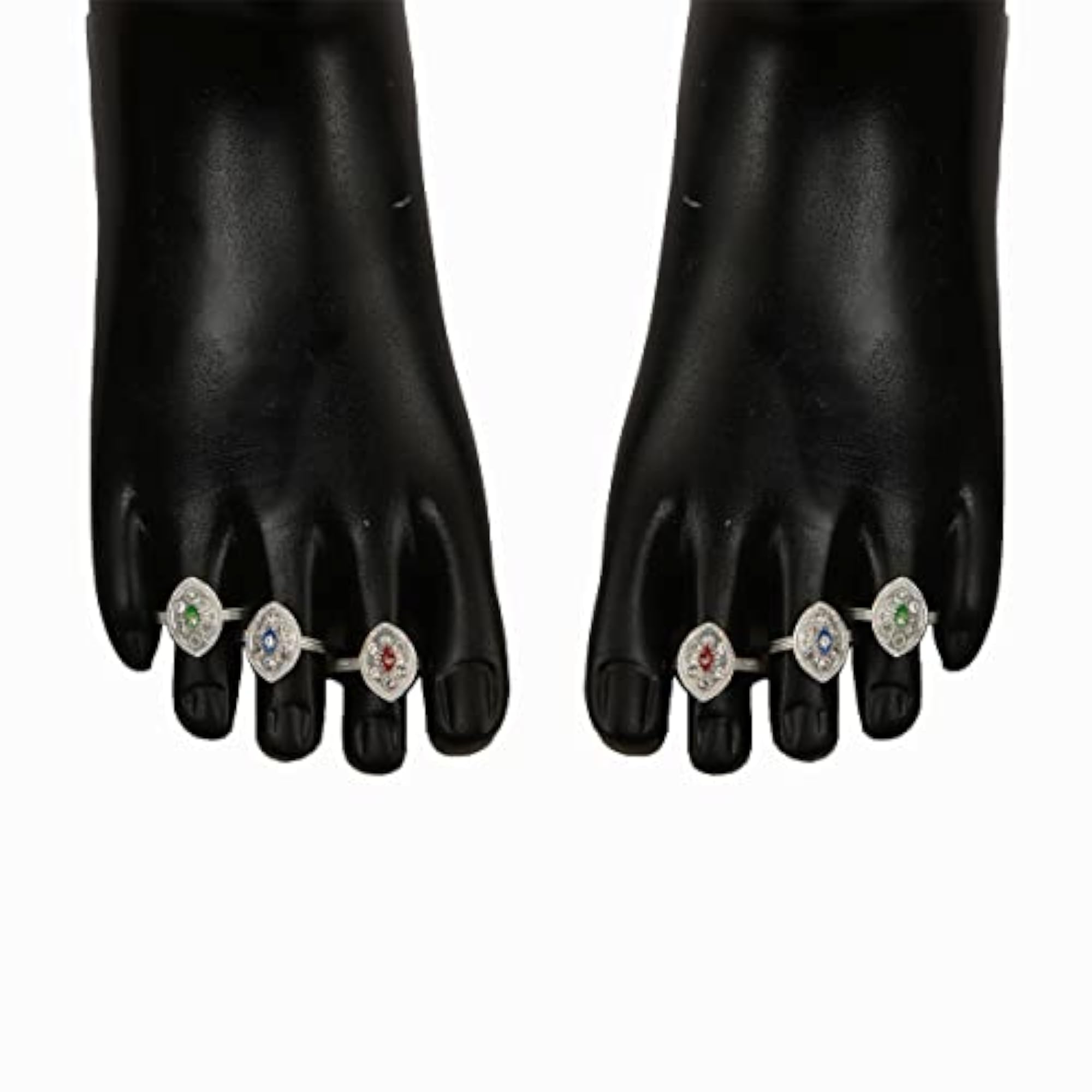 Set of 3 Pairs Toe Rings