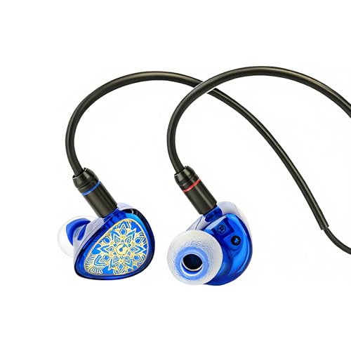 Image of TANGZU WANER S.G 2 Single Dynamic in-Ear Headphones, 10mm PET Diaphragm, 0.78mm Double pinhole, HiFi Sound (Blue, Type C with Mic)