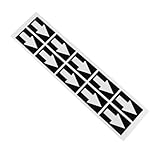 ZUNOXAZ 10個 矢印方向指示ステッカー 防水仕様 軽量で持ち運び便利 倉庫 オフィス 学校用 警告デカール