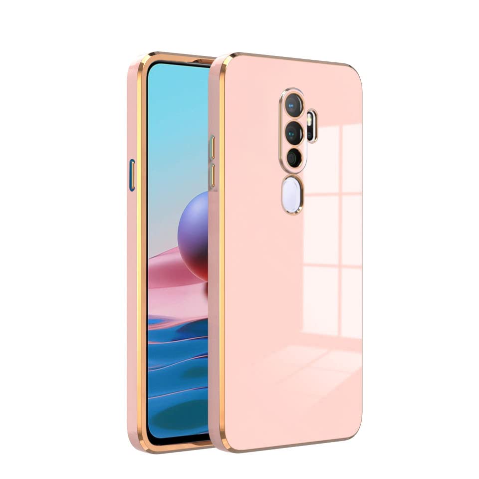 V-TAN Electroplated Chrome 6D with Camera Protection| Slim Shockproof | Soft TPU | Back Cover Compatible with Oppo A9 2020,Oppo A5 2020,A9 2020,A5 2020 (Pink) (B0C2KSJQ9Q) Amazon Price History, Amazon Price Tracker