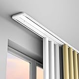 Set di binari doppi per montaggio a soffitto, per tende pesanti, facile da installare, 1,6 m / 5.2ft, perfetto per decorare la casa