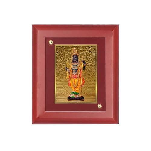 Ram Lalla cadre photo or 24 carats pour sublimer votre chambre Puja