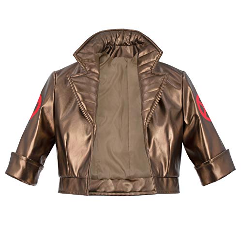 C-ZOFEK Womens Hero Cosplay Jacket High Waist PU-Leather Coat for Halloween(X-Small)