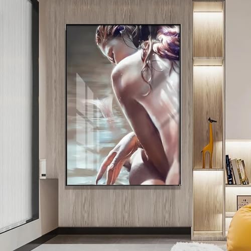 Toile d'art mural KEBIA 80x110 cm poster femme dos nu pour salon