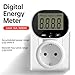 Energy Meter Wattmeter 16A Electric Power Consumption Socket Plug 220 Volt Electrician Tool 1pc(with Backlighting)