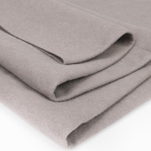Image of XSEINO Soft Felt Fabric, Large Single Piece, 36x72 Inch, 1.4mm Thick Light Gray Nonwoven Felt for DIY Crafts, Sewing and Patchwork
