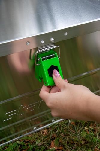 ALUTEC Aluminiumbox Starbox 140 (Inhalt 140 l, Außenmaße (LxBxH) 900 x 480 x 380 mm, staub-/spritzwassergeschützt, inkl. Fanbänder, Werkzeugbox, Aufbewahrungskiste, Gewicht 5,8 kg) 26140