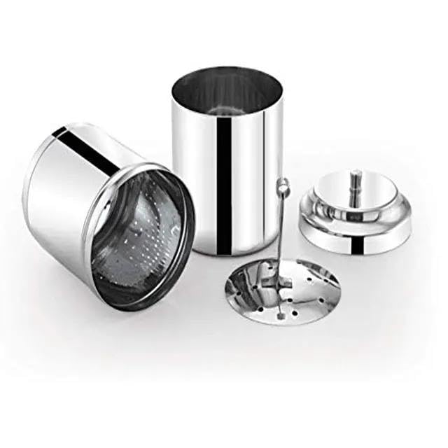 Image of SS 304 Stainless Steel South Indian Filter Coffee Maker 250ml | Madras Kaapi /Kappi Traditional Drip Coffee Brewer | Mocha Coffee Decoction Pot | Authentic Filter Coffee Maker
