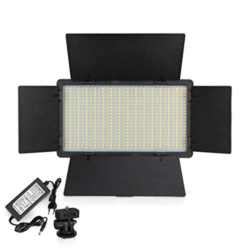 Kit Iluminador de LED Pro 600 + Tripé + Bateria + Carregador