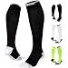 Produktbild ONIC GEAR Sport Kompressionsstrümpfe für Damen/Herren, Thrombosestrümpfe, Laufsocken, Medizinisch, Schwarz, M 39-41
