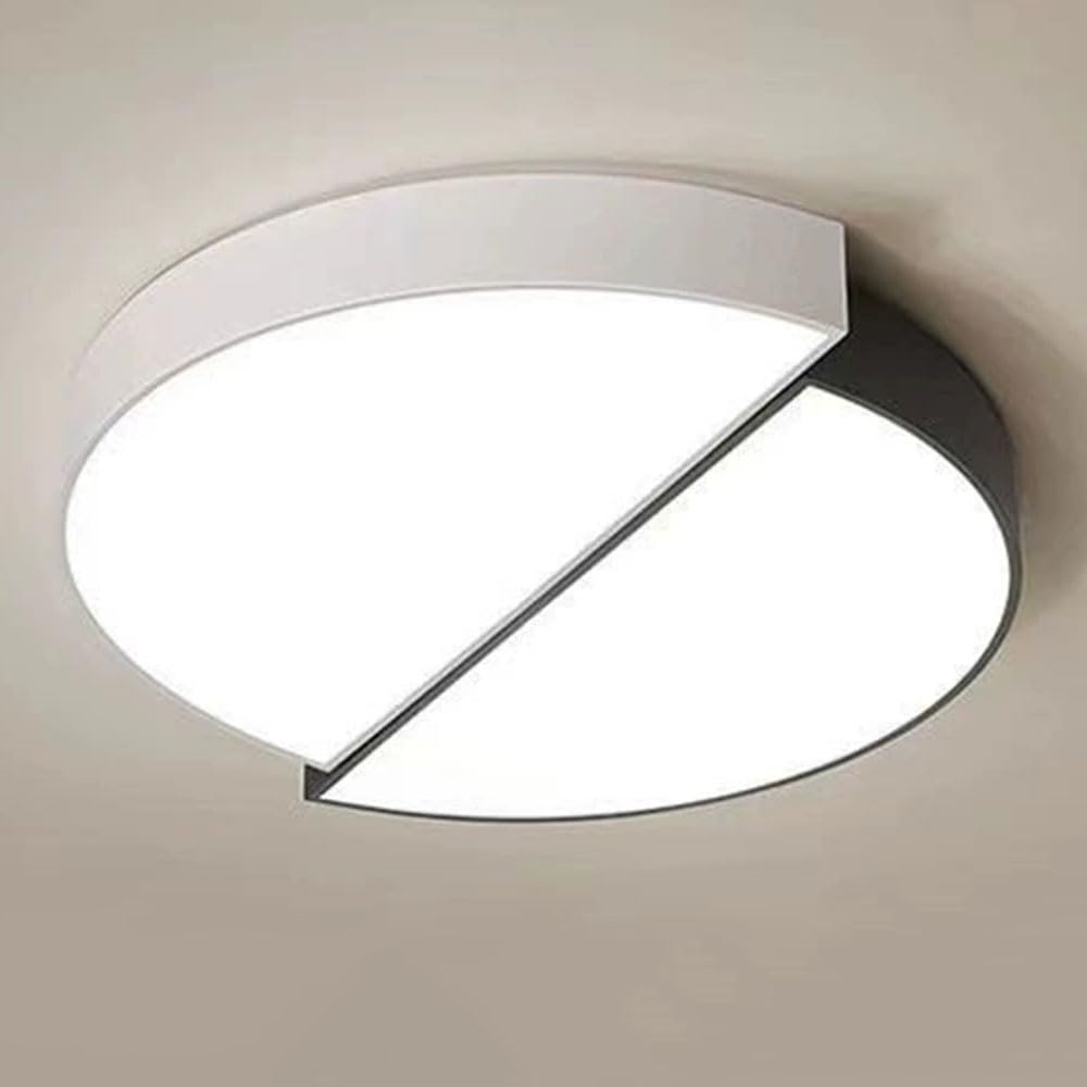 JXYDJH Unique Minimalist Style Ceiling Light Modern LED Ceiling Light, Square with Acrylic Lamp Shade LED Warm Lamp Flush Mount Ceiling Light Fixture for Hallway, Entryway, Laundry Room - 19.7''