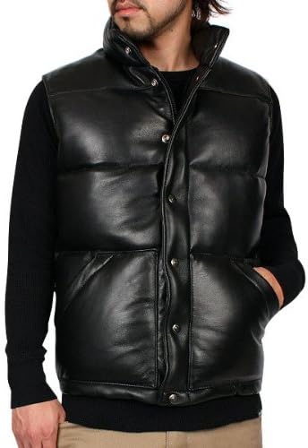 Amazon Schott ショット 4d レザーダウンベスト ブラック S ベスト 通販