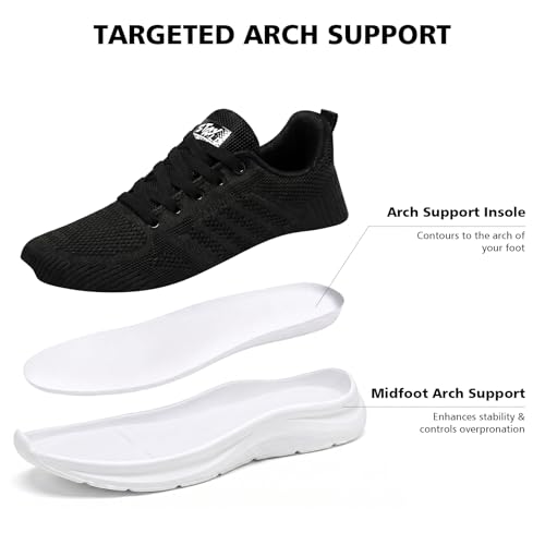 Image of Padgene Womens Sneakers Lightweight Tennis Walking Shoes Sports Running Shoes for Woman Mesh Breathable Gym Fashion Sneakers Athletic Comfortable Casual