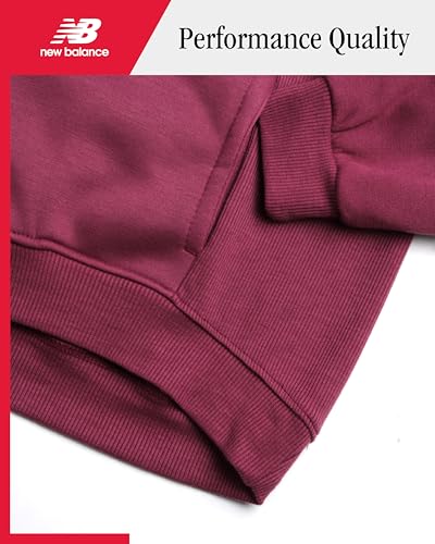 New Balance Girls Sweatsuit Set - 2 Piece Active Fleece Hooded Sweatshirt for Girls and Jogger Sweatpants (Sizes 7-12)3