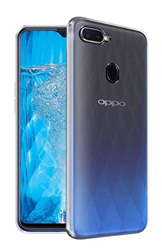 Image of Case Creation for Oppo A11K Premium Imported 0.3mm Crystal Clear Totu Silicone Transparent Flexible Soft Corner Protection with TPU Slim Back Case Color Variation Cover for Oppo A11K