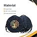 ARAW Shamanic Drum Bag with Celtic Tree of Life Design, Bodhran Case, Black Cordura with Shoulder Straps (18 Inches X 6 Inches)