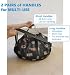 GIMIRO Multifunktionale Faltbare Tasche Reise Duffel Rucksack Handtasche Schultertasche Große Kapazität Einkaufstaschen Sport Fitness Taschen (Navy Blue Cartoon)