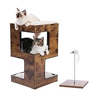 Amazon | PETEPELA(ぺテぺラ) キャットタワー 猫ベッド 木製