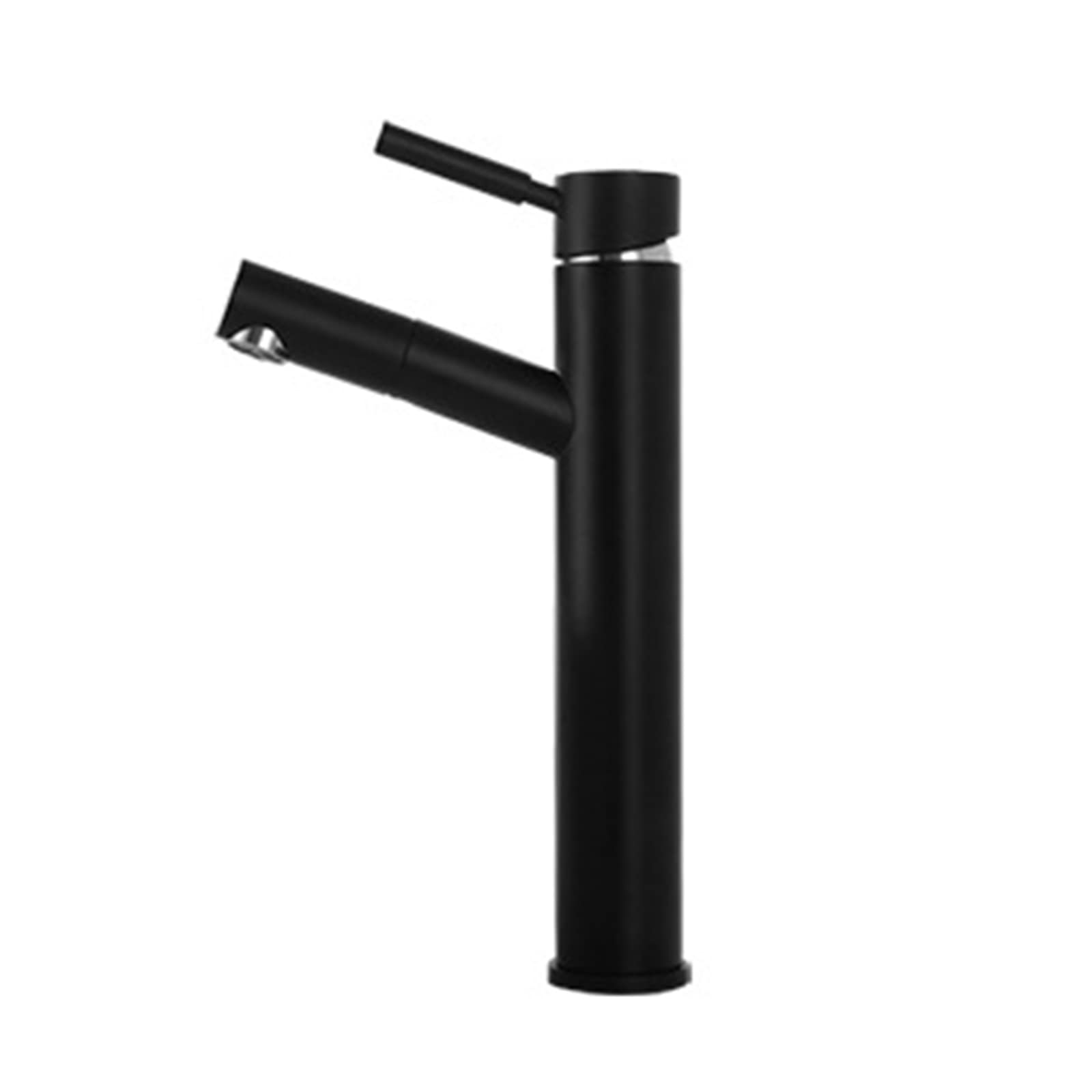 Robinet de salle de bain extractible monotrou, mitigeur de lavabo eau chaude et froide long