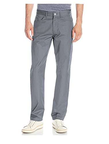 Calvin Klein Mens Textured Twill Cotton Casual Straight Fit Dress Pants (32X30, Castle Rock)