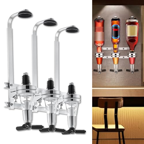FGXY Distributeur de vin 3 Bouteilles, Porte-Bouteille Mural, Distributeur Optique Mural,...