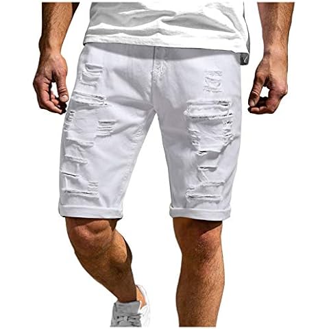 2021 Nuevo Pantalones Cortos Hombre Verano Casual Moda Deporte Running Pants Jogging Roto Original Color sólido Cortos Pantalon Fitness Gym Suelto Ropa de Hombre Cómodo Pantalones de Playa Shorts Cover