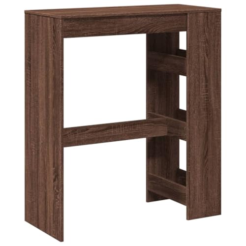 Table de bar avec étagère bois stable et durable 103,5 cm - 7