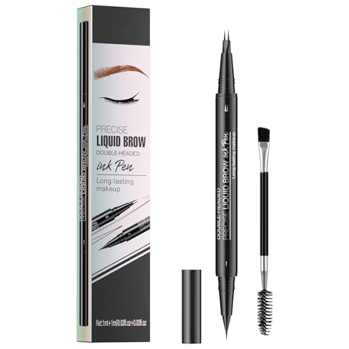 Augenbrauenstift - Wasserfester Microblading Eyebrow Pen 2-in-1 Dual-Ended 3d Augenbrauenstift mit 2 Gabelspitzen für einen natürlichen Look und ein langanhaltendes Ergebnis Augenbrauenstift - Wasserfester Microblading Eyebrow Pen 2-in-1 Dual-Ended 3d Augenbrauenstift mit 2 Gabelspitzen für einen natürlichen Look und ein langanhaltendes Ergebnis