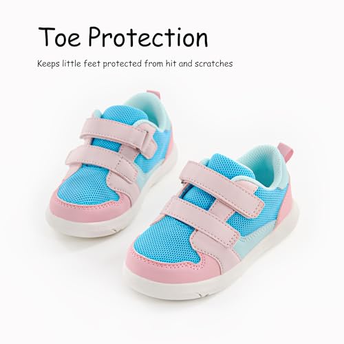 SKYWHEEL Toddler Boys Girls Tennis Shoes Kids Slip On Barefoot Shoes Wide Casual Walking Running Sneakers for Little Kids4