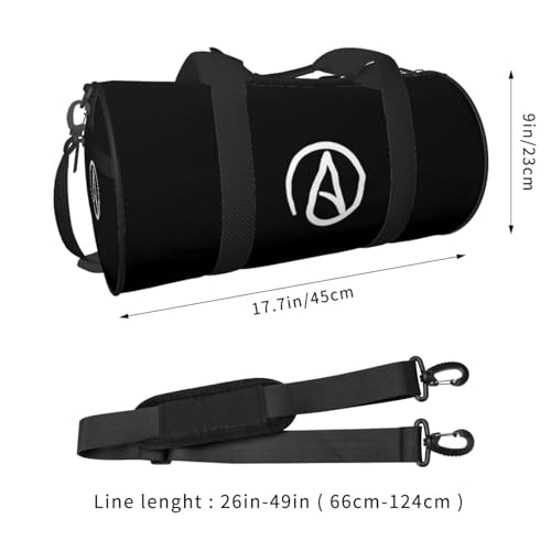 Atheist Sign Convertible Garment Bag with Shoulder Strap, Carry on Garment Duffel Bag for Men Women - Rolling Foldable for Travel Luggage Bags (Black)3