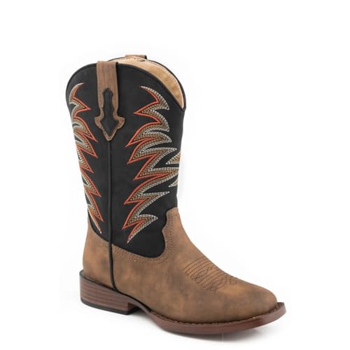 ROPER Childs Clint Square Toe Boots 12 Black3